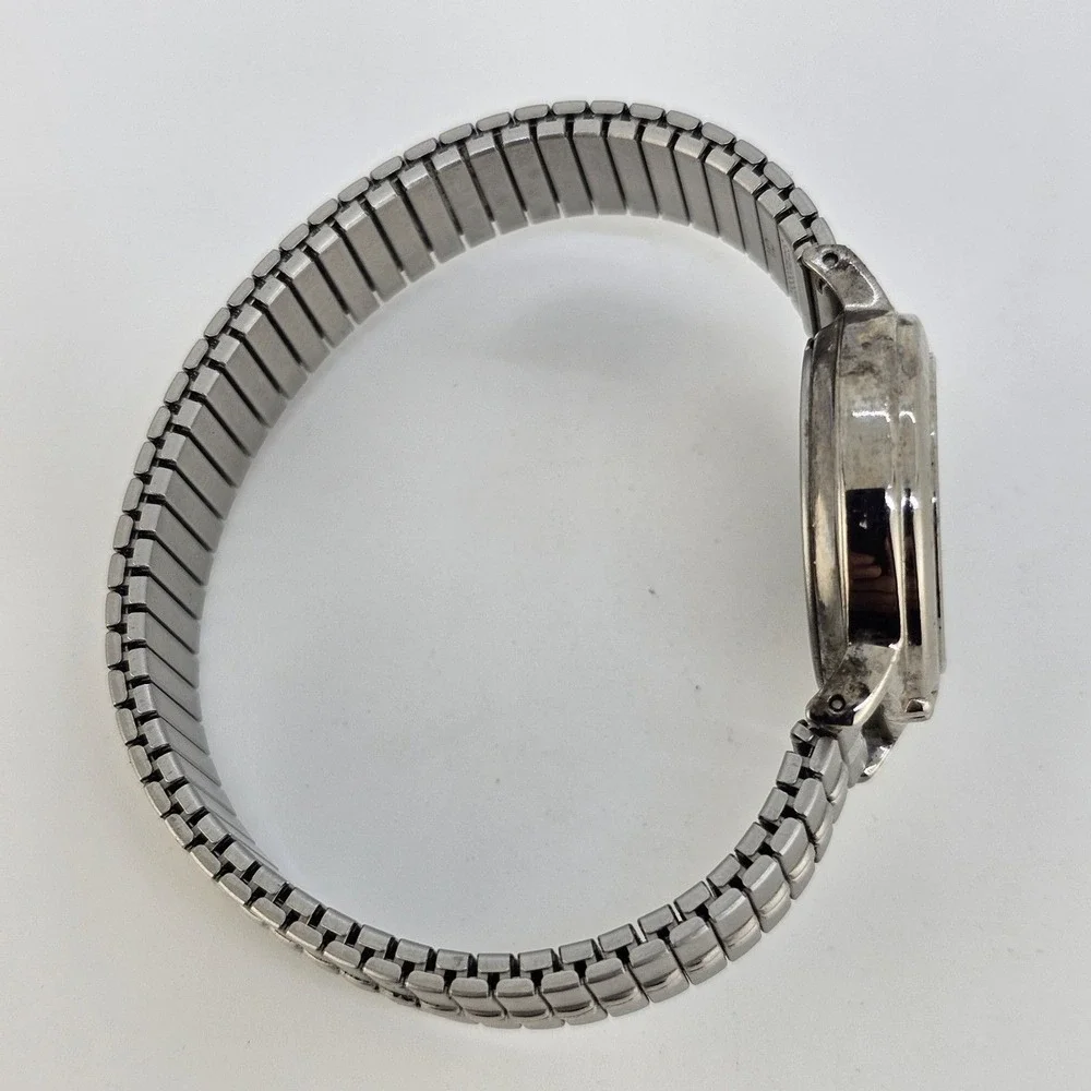 Carriage Timex Women's Watch 25MM White Dial Gray Expansion Band‎ 6